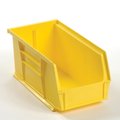 Global Industrial Storage Bin, Plastic, 5 in H, Yellow 269682YL